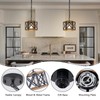 2 Pack Rustic Farmhouse Pendant Light Kitchen Island, Hanging Light