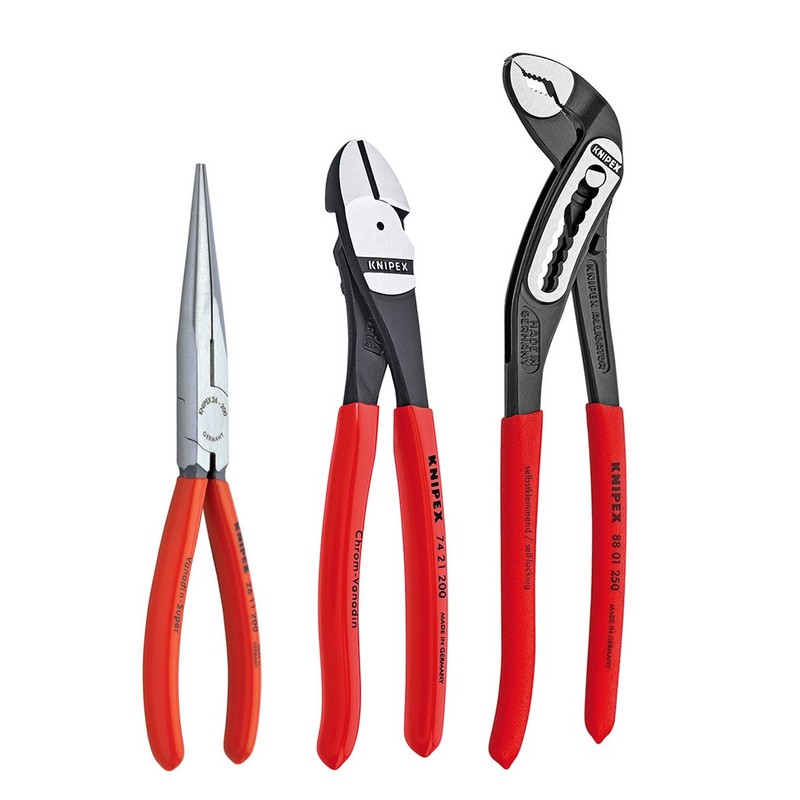 KNIPEX Tools 00 20 08 US1 Long Nose, Diagonal Cutter,