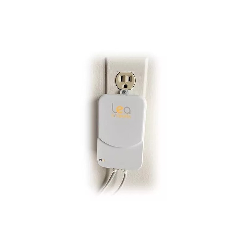 LEA Networks NetSocket1800 Powerline Adapter, HPAV2 MIMO, Filtered Outlet (3