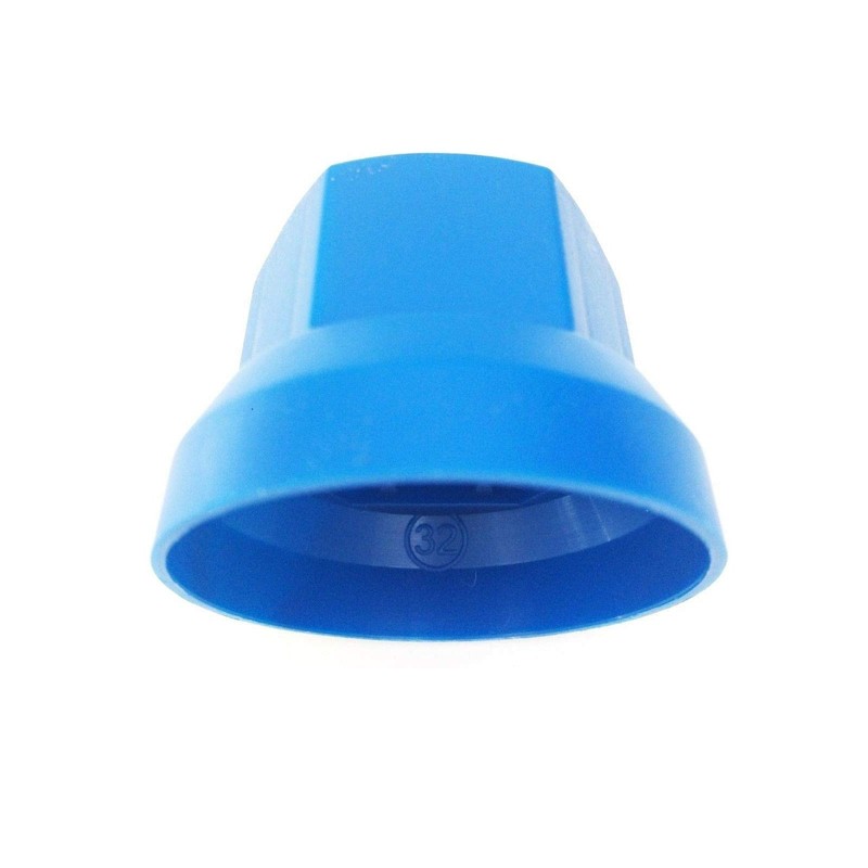 Matel Service 10x Blue Wheel Nut Caps Diameter 32 mm
