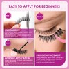 FENG BEAUTY Natural Wispy Cat Eye False Eyelashes Lightweight Fluffy