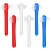 6 Stück Doppelseitige Prothesenzahnbürste,Tragbare Zahnbürste Hart,Effizient Prothesenreinigung,Prothesenreinigungsbürsten für Zahnersatz,Zahnprothesen,Gebiss,Retainer,Aligner,Zahnschiene
