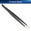 Auniwaig Anti-static Tweezers 5.67 inch Length ESD-11 tweezers Precision Slant