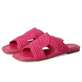 Nine West Women's Quara Flat Sandal, Dark Pink, 8.5