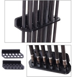 cdhgsh Archery Arrows Wall Mount Recurve Bow and Arrow Rack 12 Arrows Separator Quiver Archery Arrows Wall Mount black