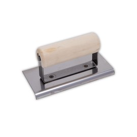 MARSHALLTOWN QLT Curved End Hand Edgers, Wood Handle Material, 152mm Length, Stainless Steel Blade Material, 76mm Width, 6mm Radius, 10mm Lip, Made In The USA, CE535S