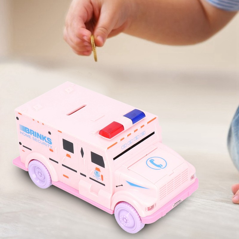 Coin Money Saving Box Innovative Car Shaped Password Piggy Bank
