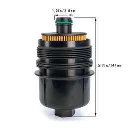 Ecodiesel Engine Oil Filter 68507598AA 68498720AA Compatible With 2020 2021 2022 Ram 1500 DT 2020 2021 2022 Jeep Wrangler JL 2021 Jeep Gladiator 3.0L V6 Diesel