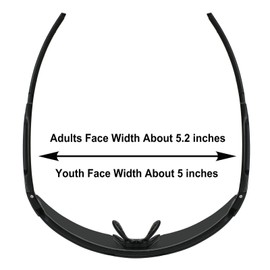 OMEKOL Polarized Sports Sunglasses Cycling Glasses UV400 Mountain Bike Goggles MTB Riding Bicycle Eyewear Men Women Baseball Running Fishing Golf Outdoor - White Frame with Red Blue Dots/Blue Lens