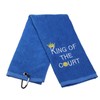 Embroidered Pickleball Towel Gift King/Queen of The Court Pickleball Towel