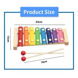 Colourful Wooden Xylophone with Xylophone Beater, Xylophone Children, Xylophone, Baby Xylophone, Xylophone Instrument, Musical Instruments for Children, Children's Toy, Educational Toy Gifts