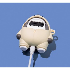 for AirPods Pro Cover,Cute 3D Cartoon Luxury Trendy Cute Fancy Funny Aesthetic for Girls Boys Men Teen Kids, Soft Silicone Fashion Character Skin Shark Cases (Hoodie Shark, AirPods 4)