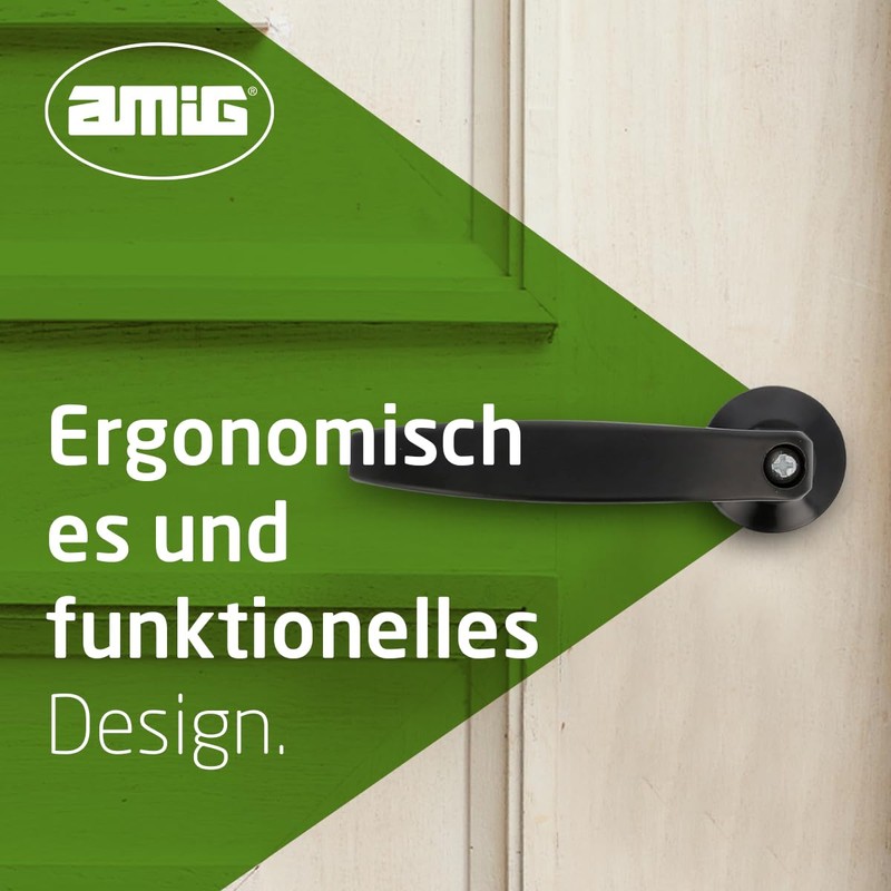 Amig Door Handles Set Without Plate | Aluminium | Dimensions: