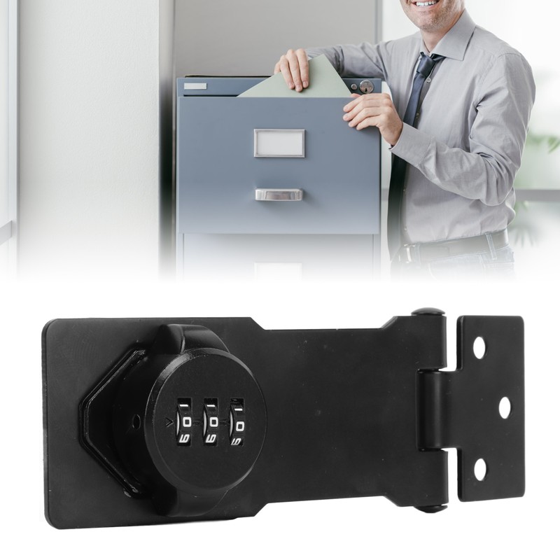 Mechanical Password Lock 3 Digit Combination Anti Theft Hasp Lock