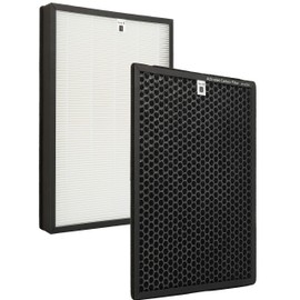 Flintar Premium True HEPA Replacement Filter, Compatible with Alexapure Breeze Air Purifier AP-B102 and 3049 Filter Set, including H13 Grade True HEPA Filter and Activated Carbon Filter