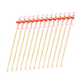 OATIPHO 100Pcs Bamboo Ear Wax Removal Spoons Natural Handcrafted Ear Cleaning Tools Random Color