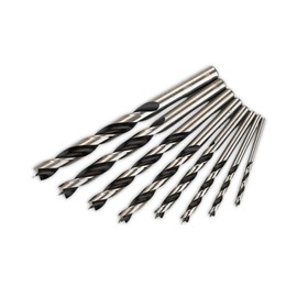 Fisch Brad Point Drill Bit Set – for Wood, MDF & Acrylic – Fast, Clean Cuts with Beveled Edge, Ideal for Pros & DIY, Made in Austria– FSF-328094 – Made in Austria - 8 Pcs Set (3mm - 10mm) in a Case