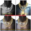 HH BLING EMPIRE Silver Gold Cuban Link Chain for Men/Women,