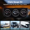 BREADEEP 52mm 3 in 1 Car Auto Gauge Kit (Volt