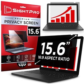 SightPro 15.6 Inch Laptop Privacy Screen Filter for 16:9 Widescreen Display - Computer Monitor Privacy and Anti-Glare Protector