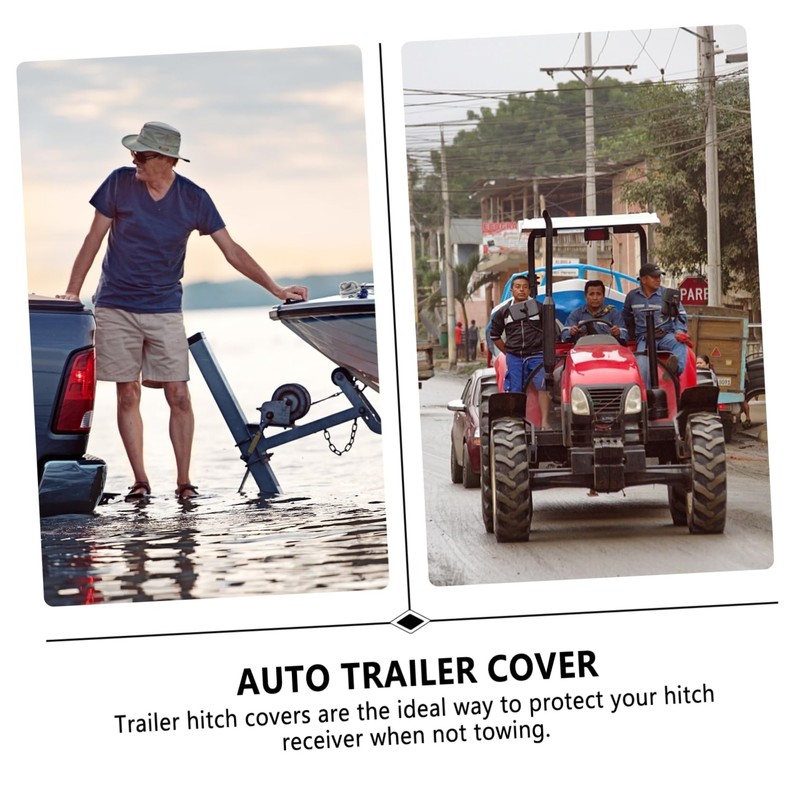 Outanaya Trailer Hitch Cover Durable Receiver Tube Plug Protects Tow