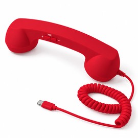 USB-C Retro Telephone Handset for Mobile Calls – Plug-and-Play Wired Phone Receiver for Comfortable Everyday Conversations