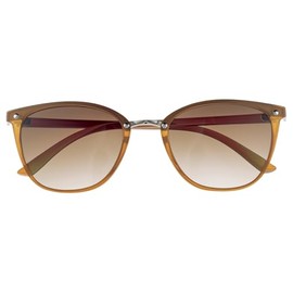 meigan 7384-03 Wellington Sunglasses, Men's, Women's, Stylish Design, UV400, UV Protection, Stylish, Graduated Lens, Durable, Hard Coat, Smoky Khaki/Smoke Half