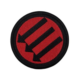 3" Anti facist Anti Nazi Embroidered Iron on Patch