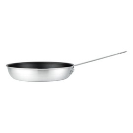 Restaurantware Met Lux 12 Inch Fry Pans, Set Of 6 No-Stick Frying Pans - Induction-Ready, Triple-Riveted, Black Aluminum Cooking Skillets, Durable, For Searing, Sautéing, And Browning Food