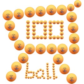 SPPhoneix 3 Star 20PCS 50PCS 100 PCS Table Tennis Balls Professional Pingpong Ball Training Ball 40+ Ping Pong Balls for Competition and Recreational Play (100 PCS, Orange)