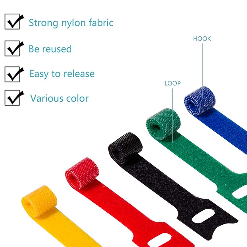 BALABALA 100 PCS 6 inch Reusable Fastening Cable Ties Cords
