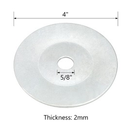 DEEHIGHT 4" Airway Flange Kit Airway Buff Safety Flange Kit for Angle Grinder with 5/8" Arbor Hole - 1 Set