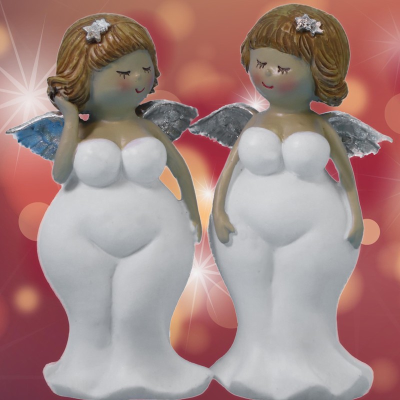 Pommerntraum ® Set of 2 decorative figures, collectible figures, guardian