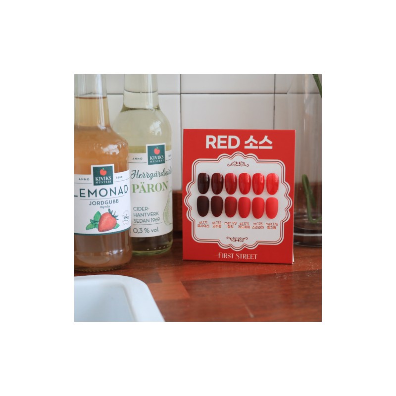 classic nail First Street Red Source Color Gel Set of