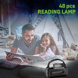 Notfall-Wetter-Radio, Akku, tragbar, 20.000 mAh, mit SOS-Alarm, Kurbel, Solarradio, AM/FM, Leselampe, Taschenlampe, Kompass für den Außenbereich, Ladegerät für Smartphones