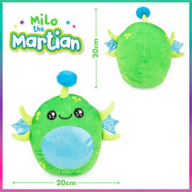 abeec Martian Plush - Cute Plushies - Soft Toy Alien Teddy - Alien Plush Toy - Cuddly Toys - Perfect Birthday Cute Toys - Plush Toys - Toys For 3 Year Old Boys And Girls