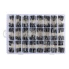 500pcs Electrolytic Capacitors Assortment Kit 24 Values 0.1UF-1000UF Aluminum Capacitors