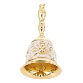 MAGICLULU Retro Hand Bell for Restaurant Service Pet Training and Crafts Metal Dinner Bell Loud Sound for Home Office School and Events Color