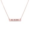 Soul Sisters Necklaces for Best Friends, Sisters Bar Necklace, Stainless