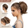 AOWVUTS Ponytail with Clip Short Curly Ponytail Clip in Claw