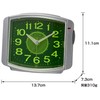 RHYTHM 8RE644SR19 Alarm Clock, Analog, Electronic Alarm, Light, Automatic, Continuous