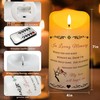 Electronic Flameless Candle - Realistic Wax Memorial Candle with Remote