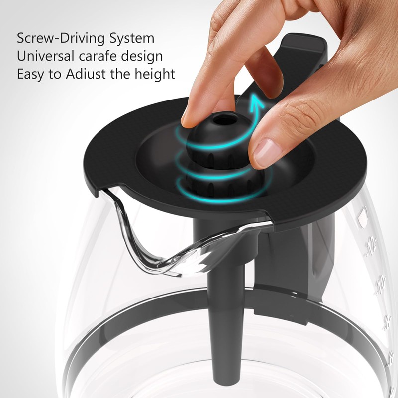 Replacement Coffee Pot Compatible for KitchenAid Coffee Maker KCM1209 KCM1208