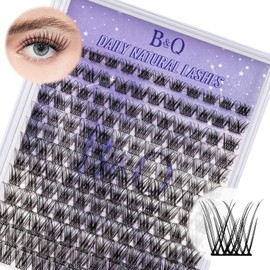 Lash Clusters Natural Cluster Eyelash Extensions 156 PCS Eyelash Clusters D Curl Z12 Individual Lashes for Beginners 8-18mm Cluster Lashes Superfine Band Eyelash Extension（Z12-D-8-18mix）