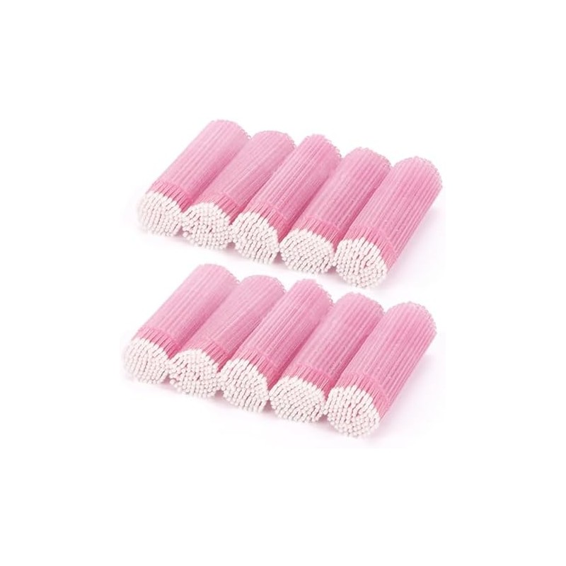 Tbestmax 1000 microcepillos aplicadores, microhisopos, varitas desechables para rímel de