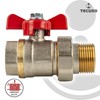 tecuro Ball Valve with Screw Connection G 1/2 Inch x