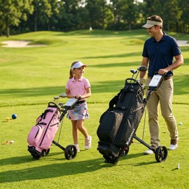 XDriveMax Golf Pull Push Cart 2 Wheel,Foldable Golf Push Cart for Golf Clubs,Lightweight Folding Golf Walking Pull Carts,dsad