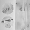 WOODFIB Shower Curtain, 100% PEVA Waterproof Anti-Mould Proof Resistant, Quick-Drying,