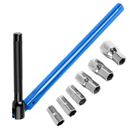 Adjustable Basin Wrench Set, 8-14mm Socket Sizes, Tap Installation Tool with Back Nut Plumber Kit