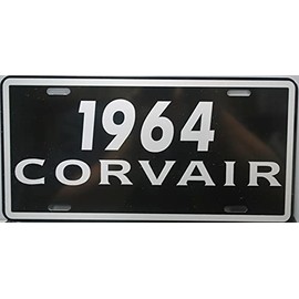 Metal License Plate 1964 64 Corvair 6X12 FITS Chevy Monza Spyder Convertible Wagon BAR Shop Home Office Garage Man CAVE Restaurant Wall Art Collection Classic Custom Novelty Gift